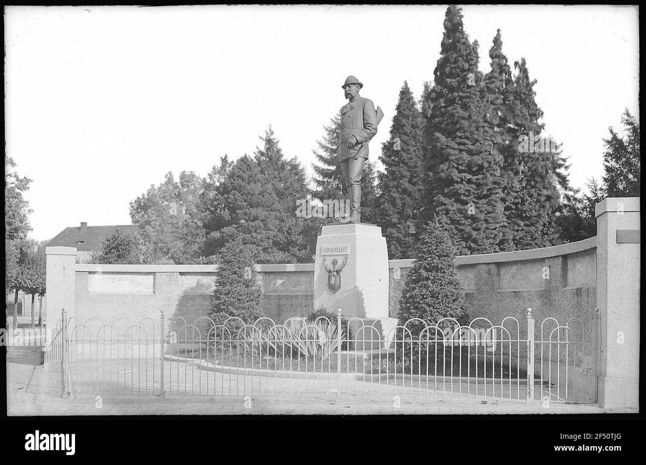 WERMSDORF. Monument du Roi Albert à Wermsdorf Banque D'Images