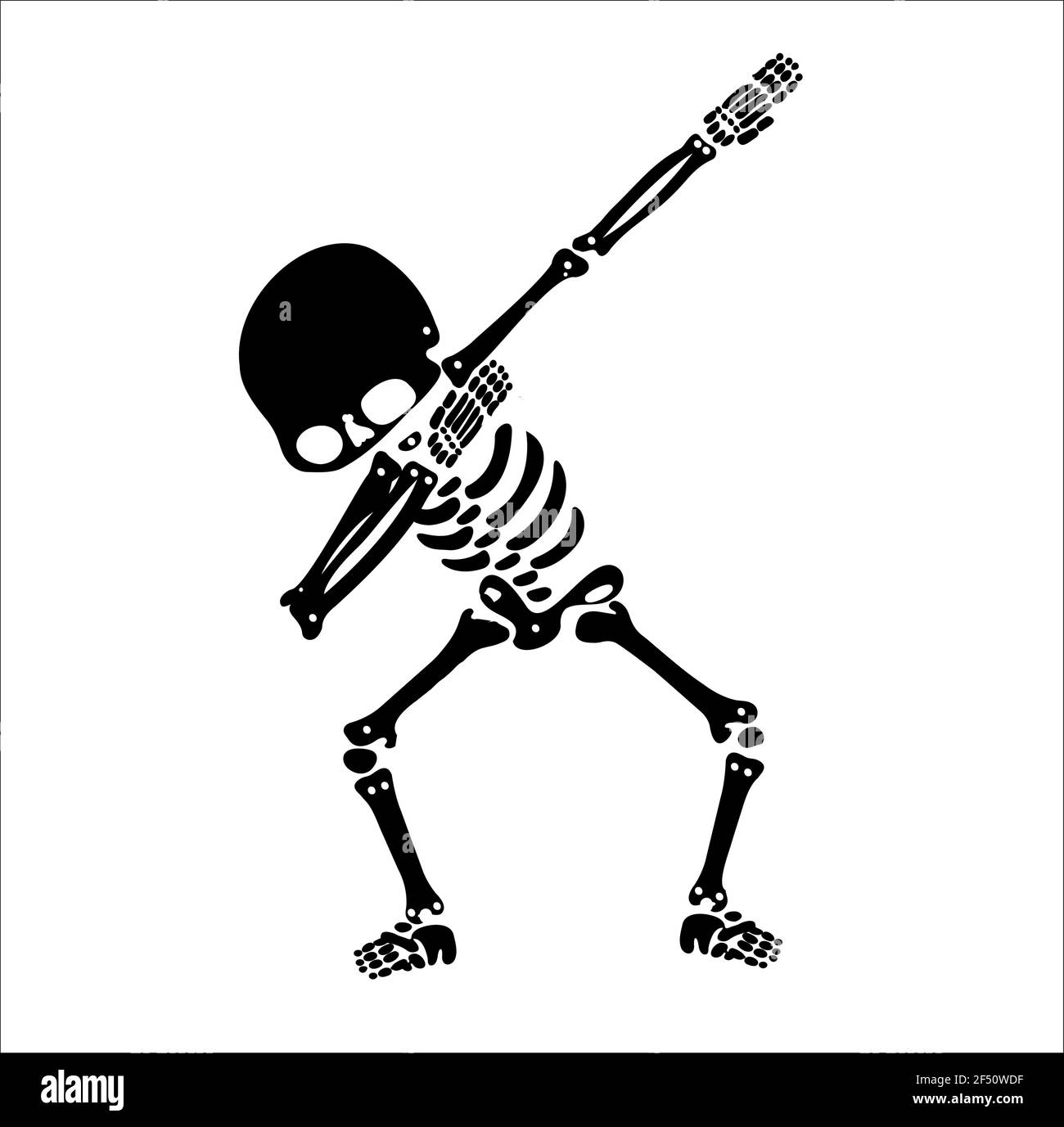 Squelette dab, UN groupe de squelettes dabbing Illustration de Vecteur