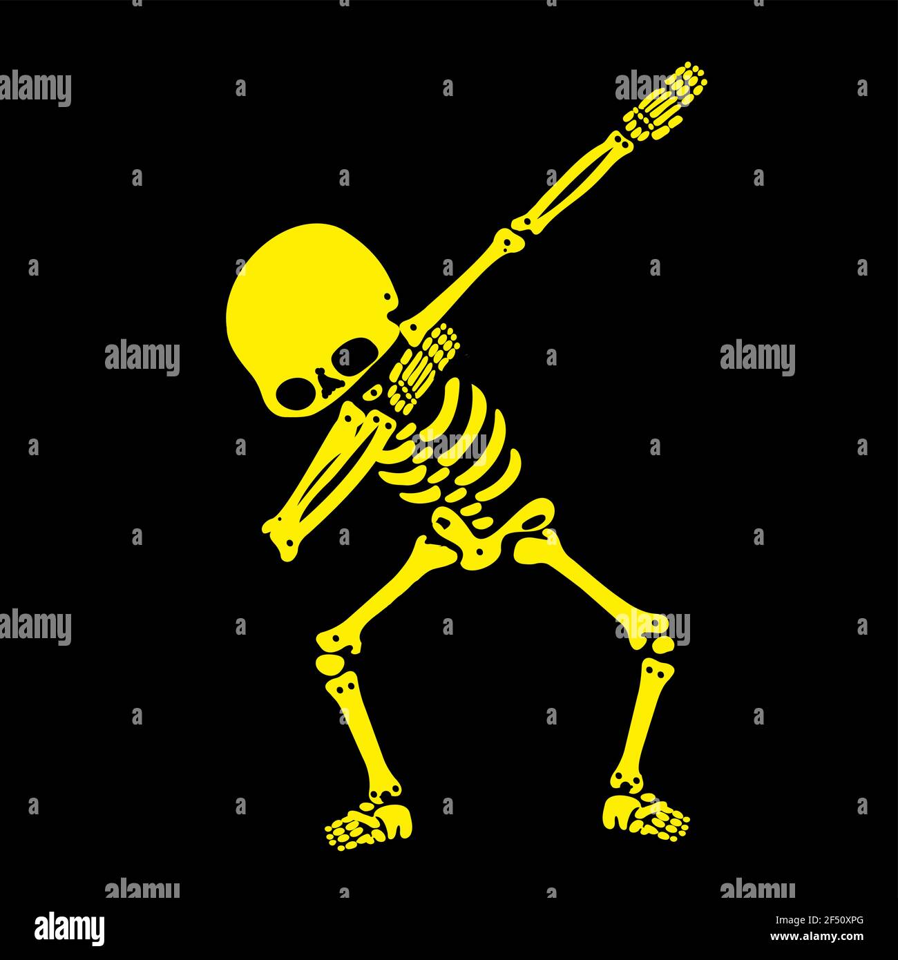 Squelette dab, UN groupe de squelettes dabbing Illustration de Vecteur
