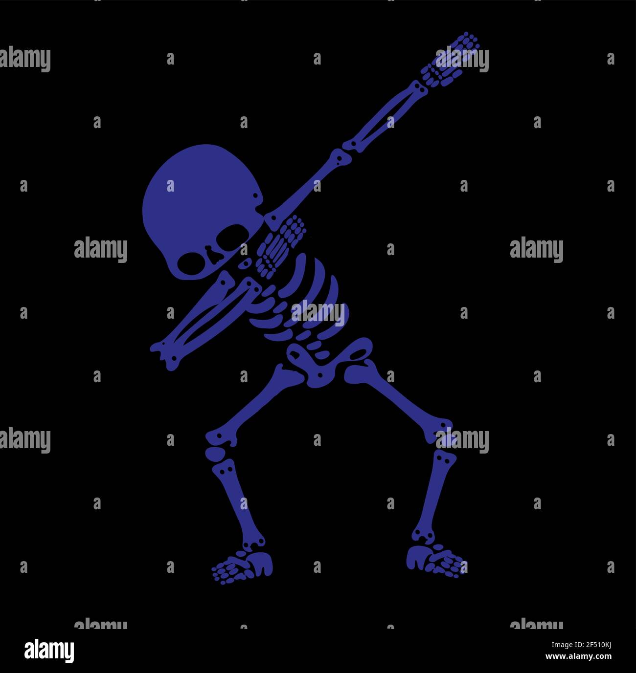 Squelette dab, UN groupe de squelettes dabbing Illustration de Vecteur
