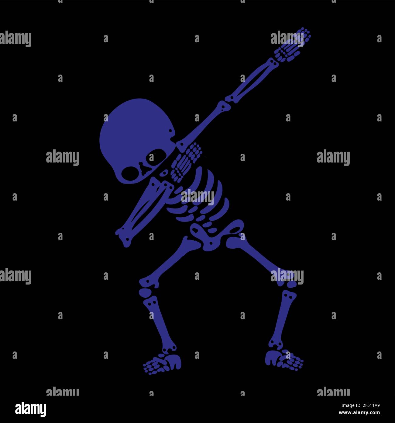 Squelette dab, UN groupe de squelettes dabbing Illustration de Vecteur