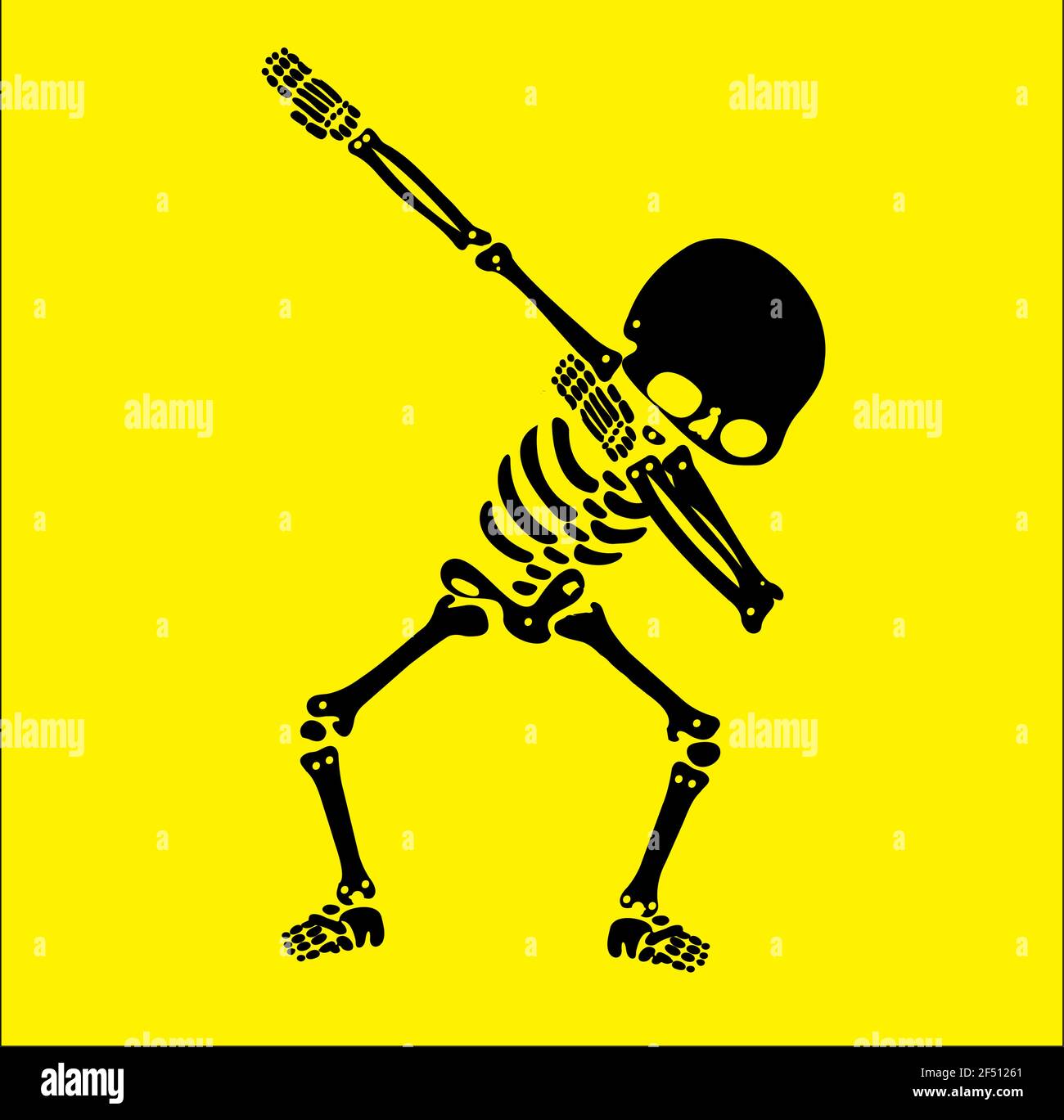 Squelette dab, UN groupe de squelettes dabbing Illustration de Vecteur