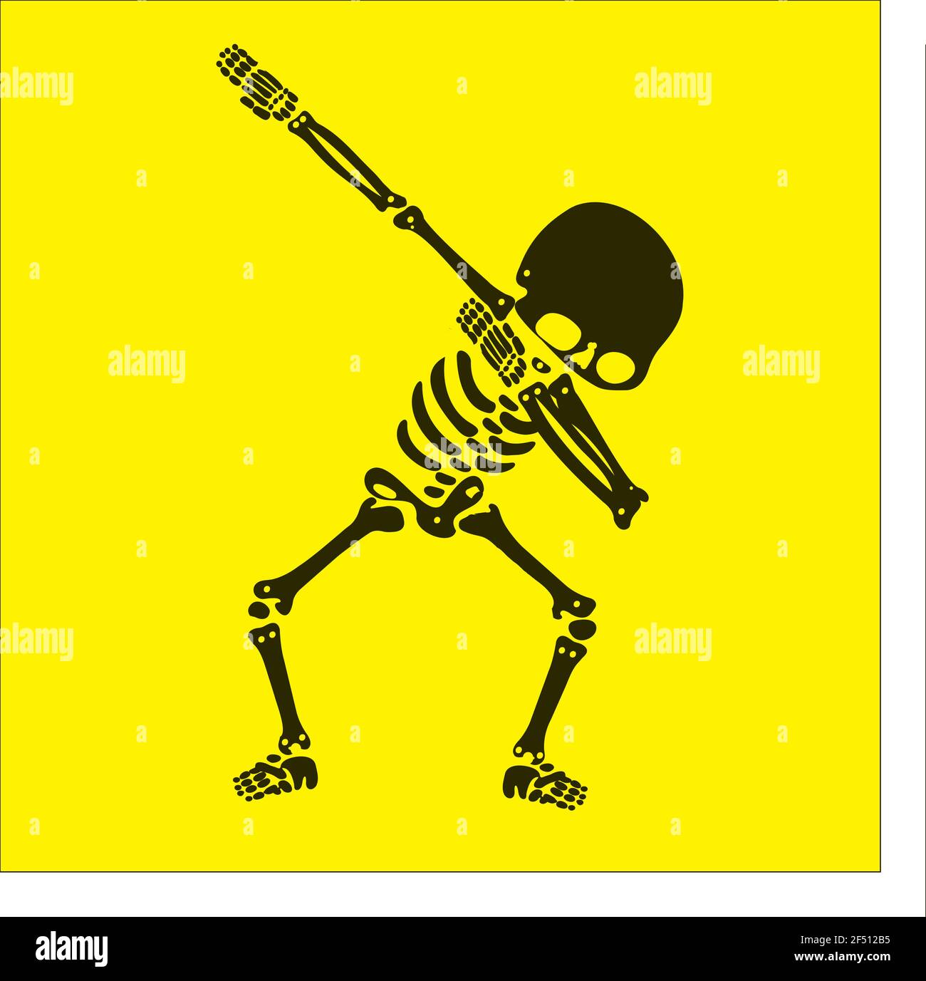 Squelette dab, UN groupe de squelettes dabbing Illustration de Vecteur