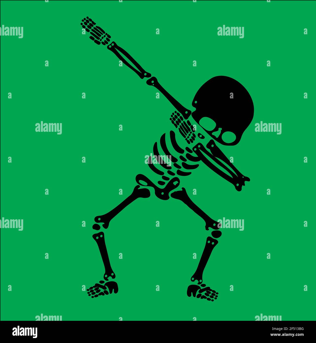 Squelette dab, UN groupe de squelettes dabbing Illustration de Vecteur