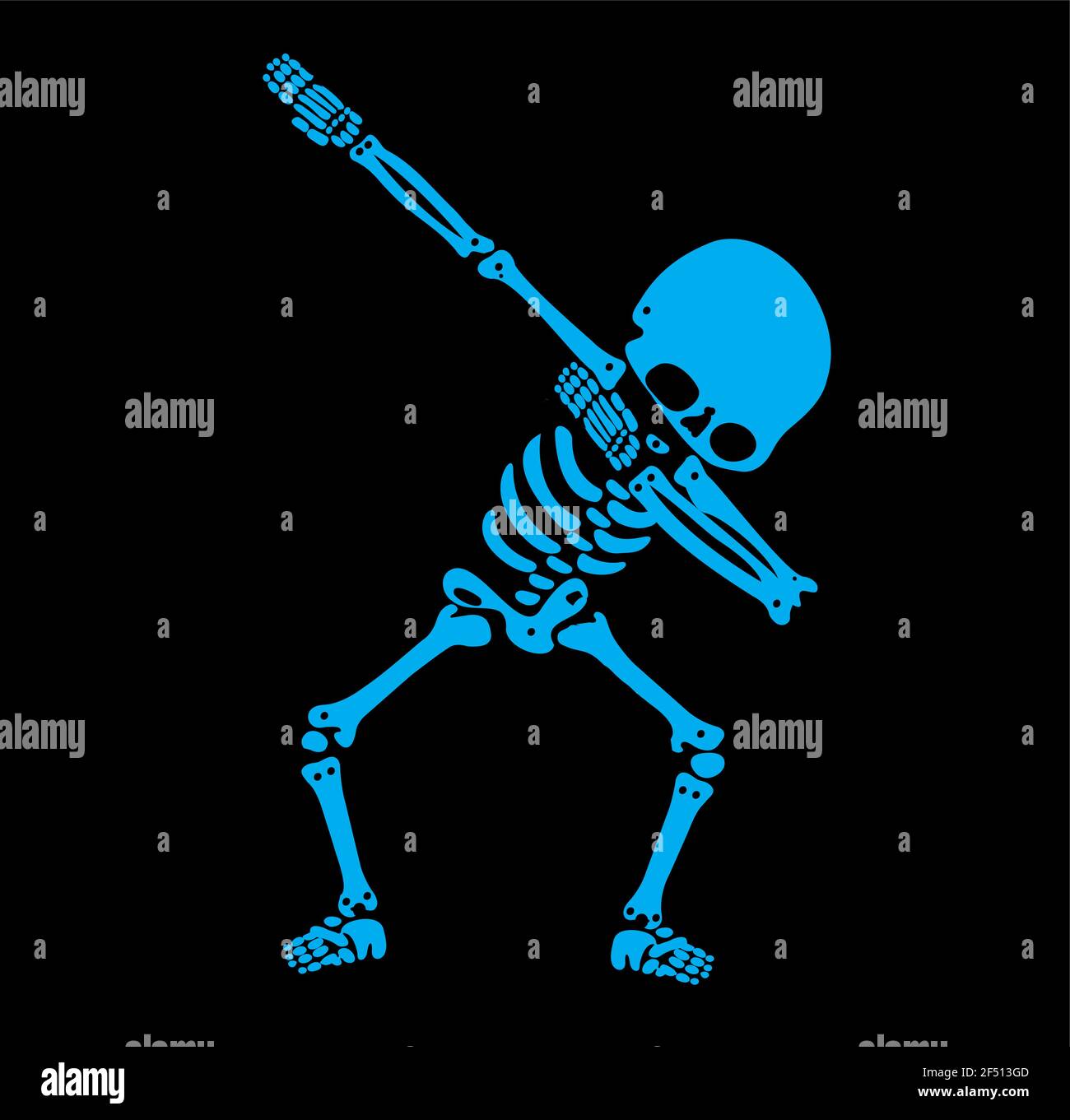 Squelette dab, UN groupe de squelettes dabbing Illustration de Vecteur