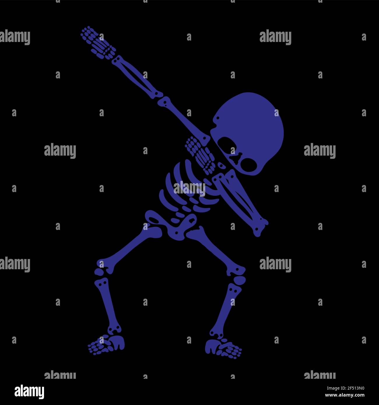 Squelette dab, UN groupe de squelettes dabbing Illustration de Vecteur