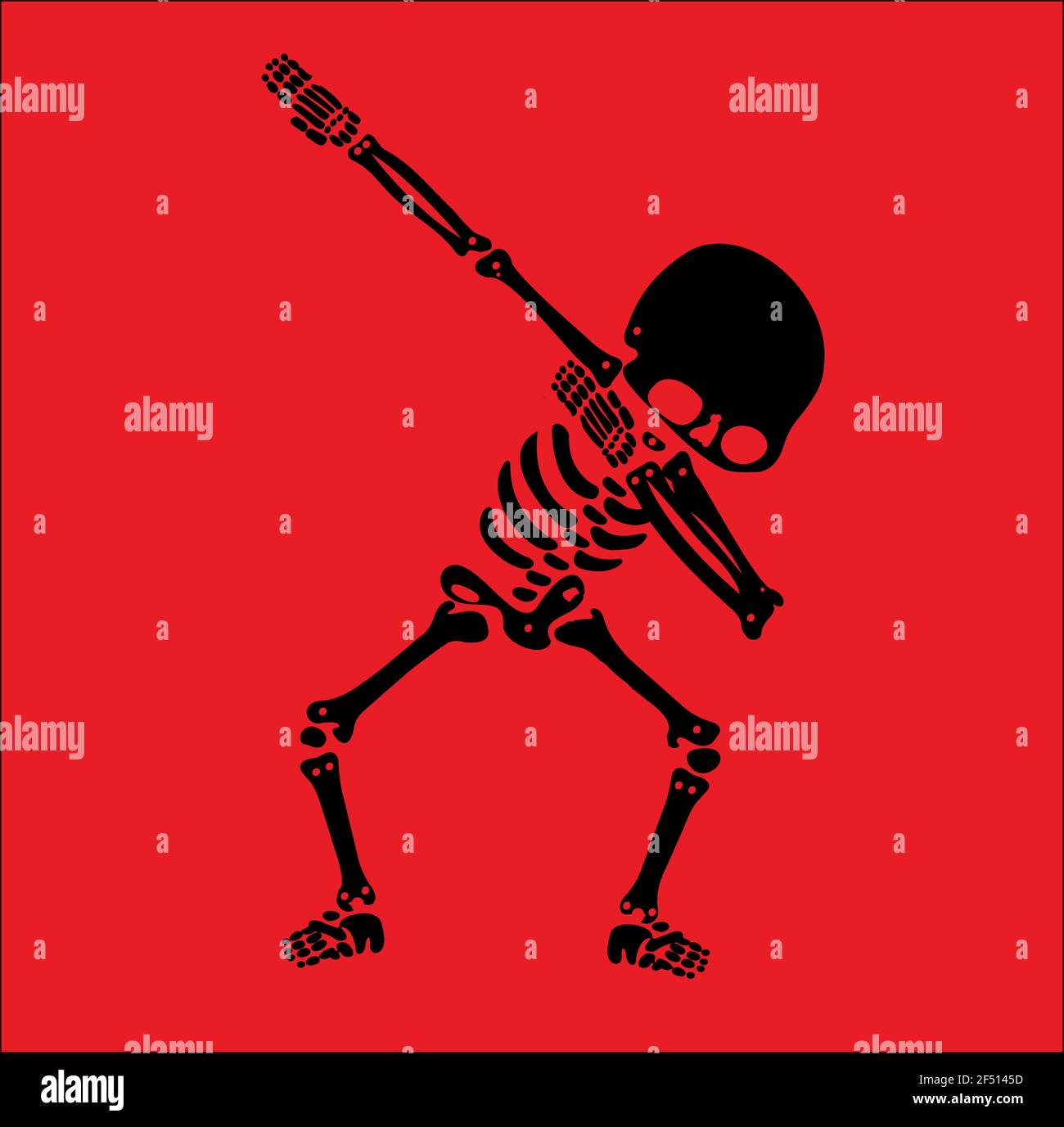 Squelette dab, UN groupe de squelettes dabbing Illustration de Vecteur