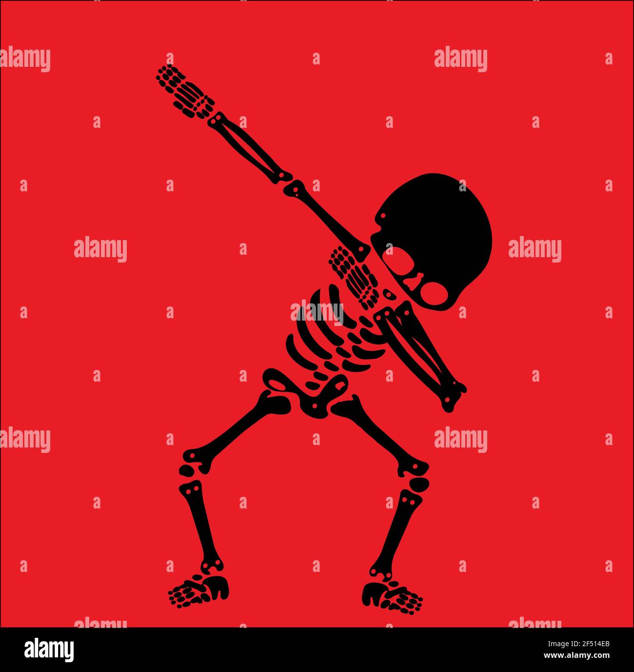 Squelette dab, UN groupe de squelettes dabbing Illustration de Vecteur