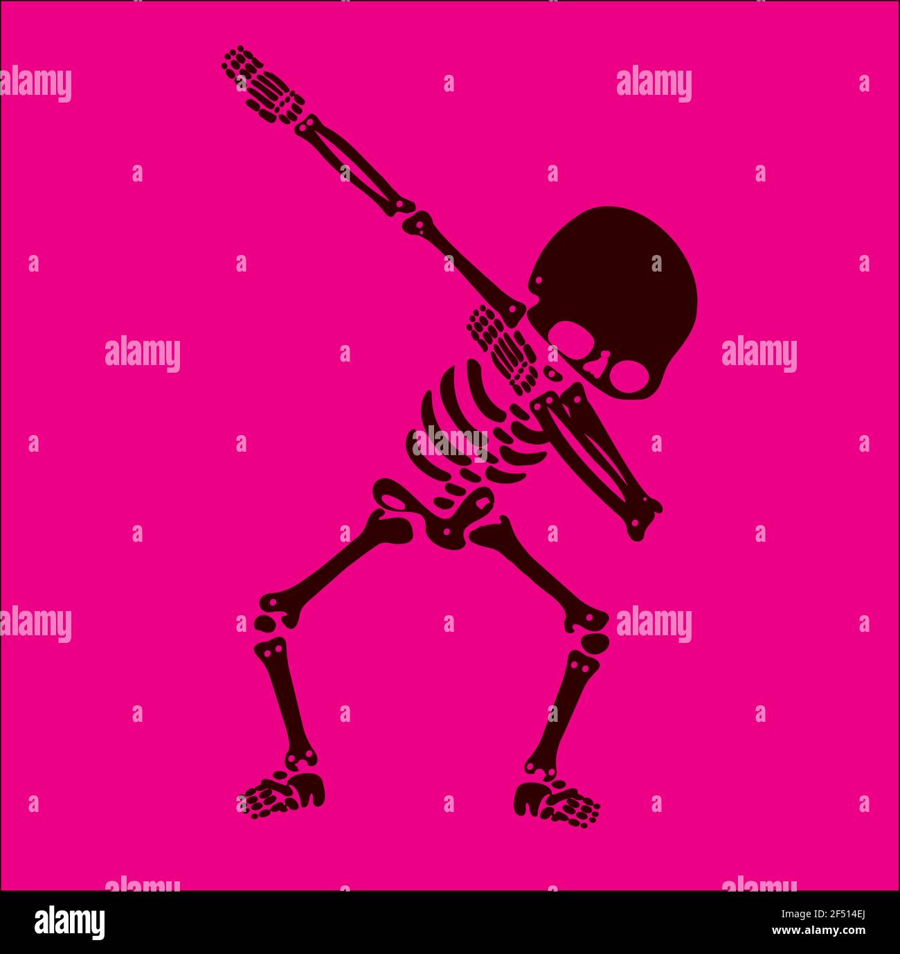 Squelette dab, UN groupe de squelettes dabbing Illustration de Vecteur