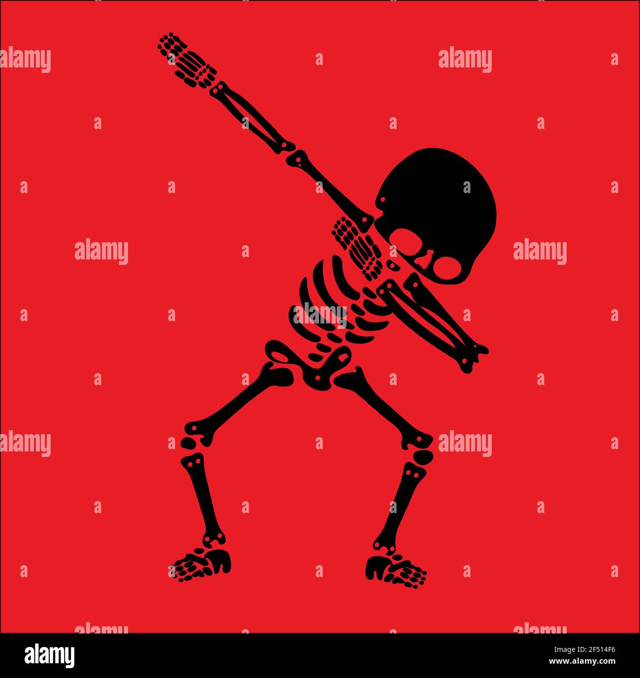 Squelette dab, UN groupe de squelettes dabbing Illustration de Vecteur