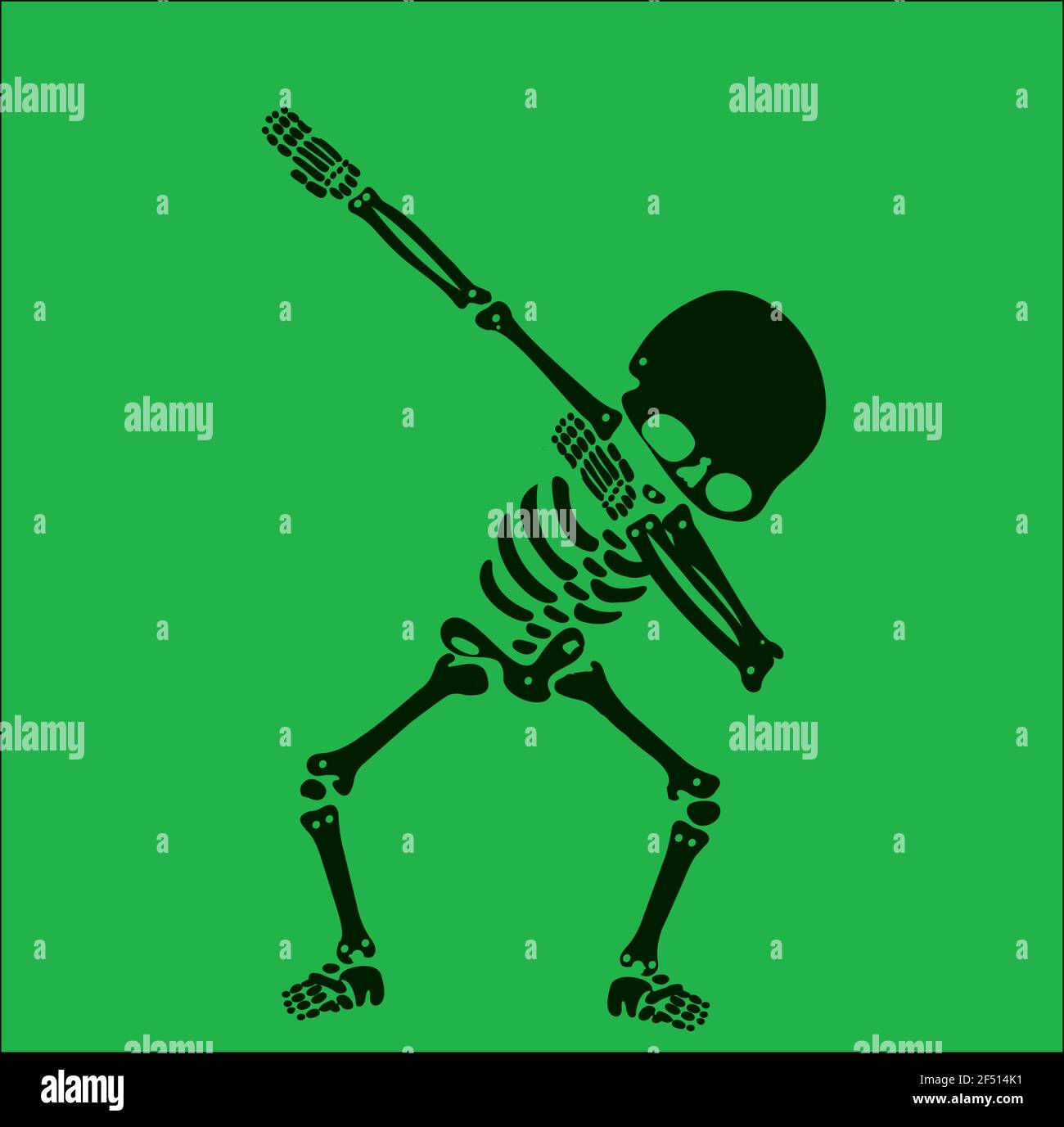 Squelette dab, UN groupe de squelettes dabbing Illustration de Vecteur