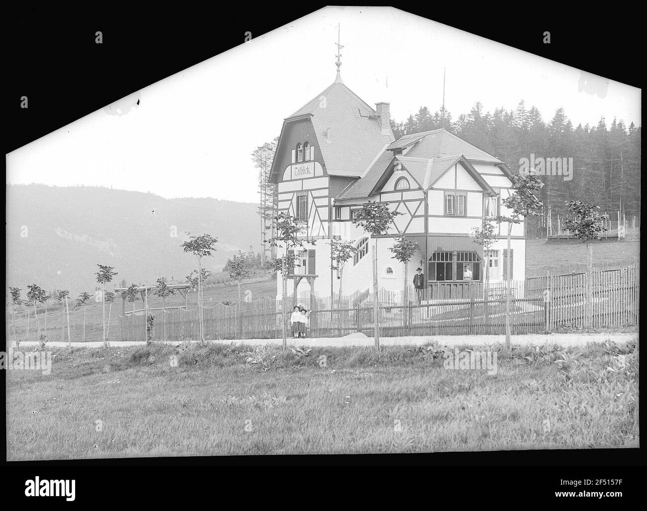 Bärenfels. Villa Talblick Banque D'Images