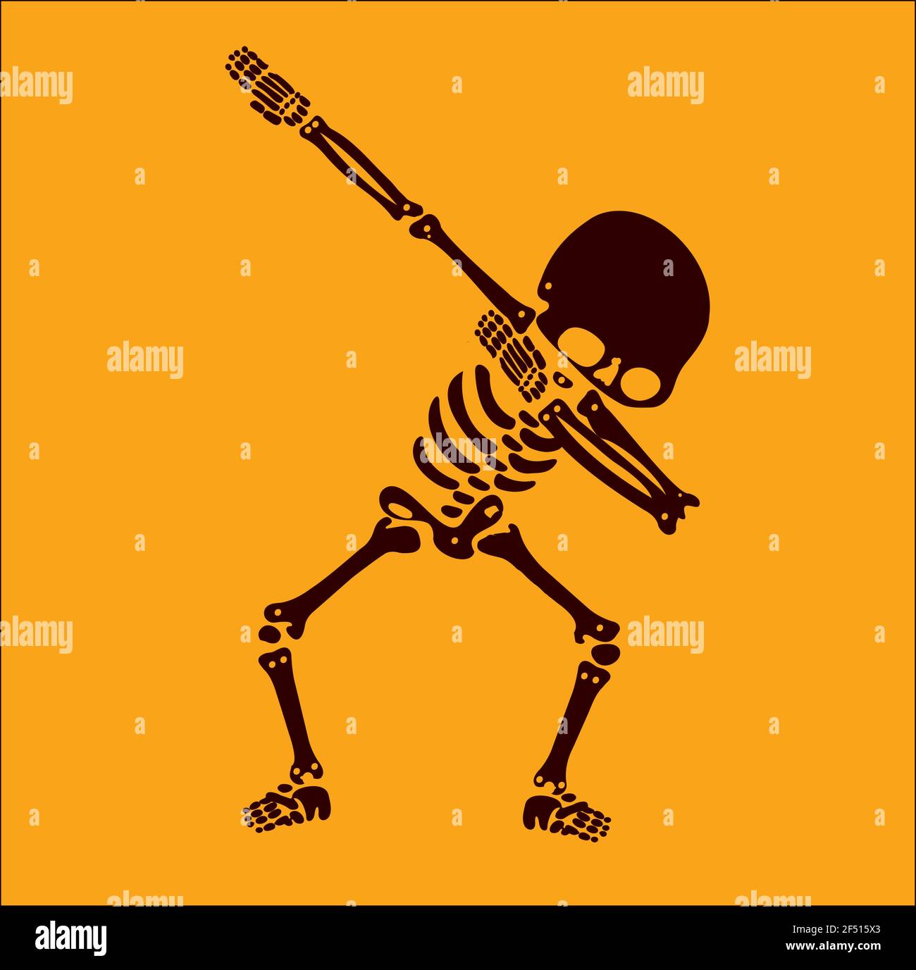 Squelette dab, UN groupe de squelettes dabbing Illustration de Vecteur