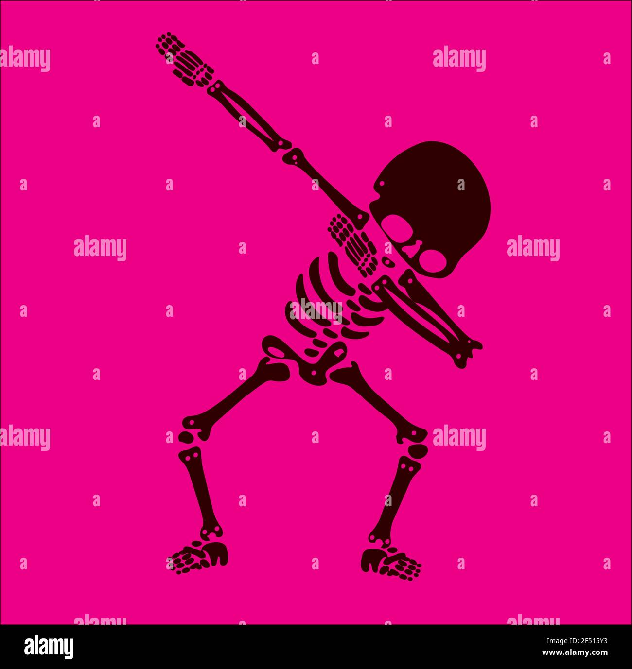 Squelette dab, UN groupe de squelettes dabbing Illustration de Vecteur