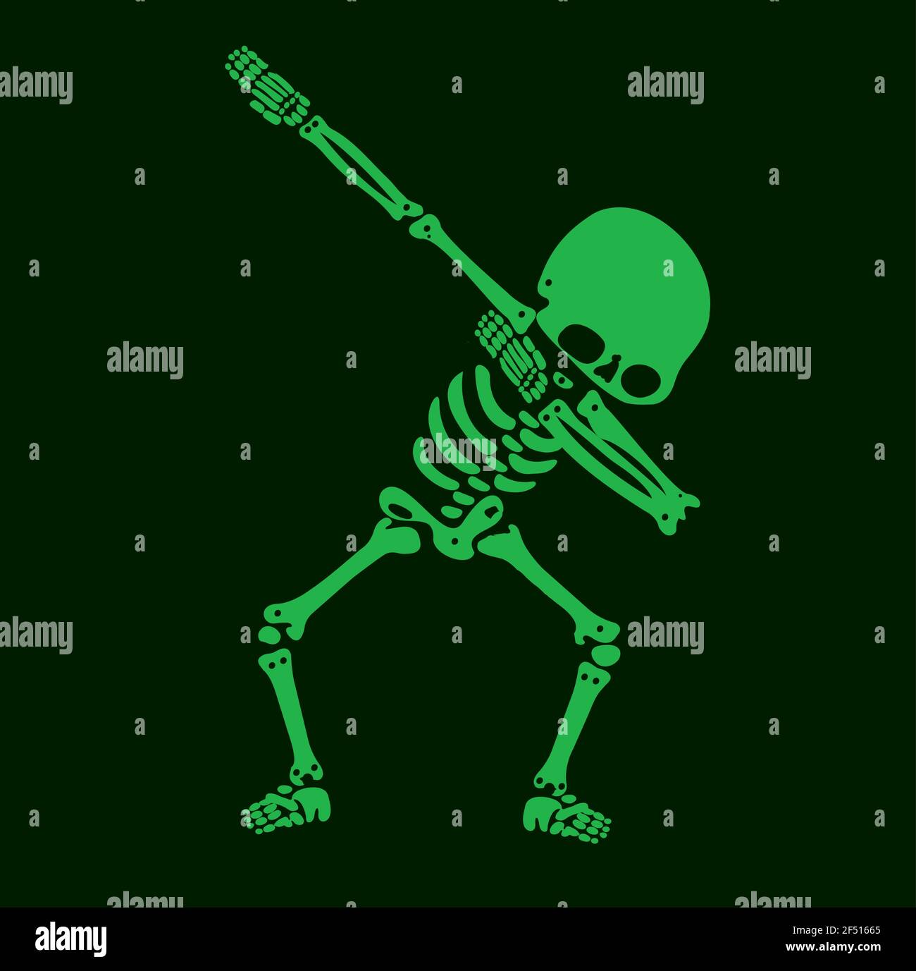 Squelette dab, UN groupe de squelettes dabbing Illustration de Vecteur