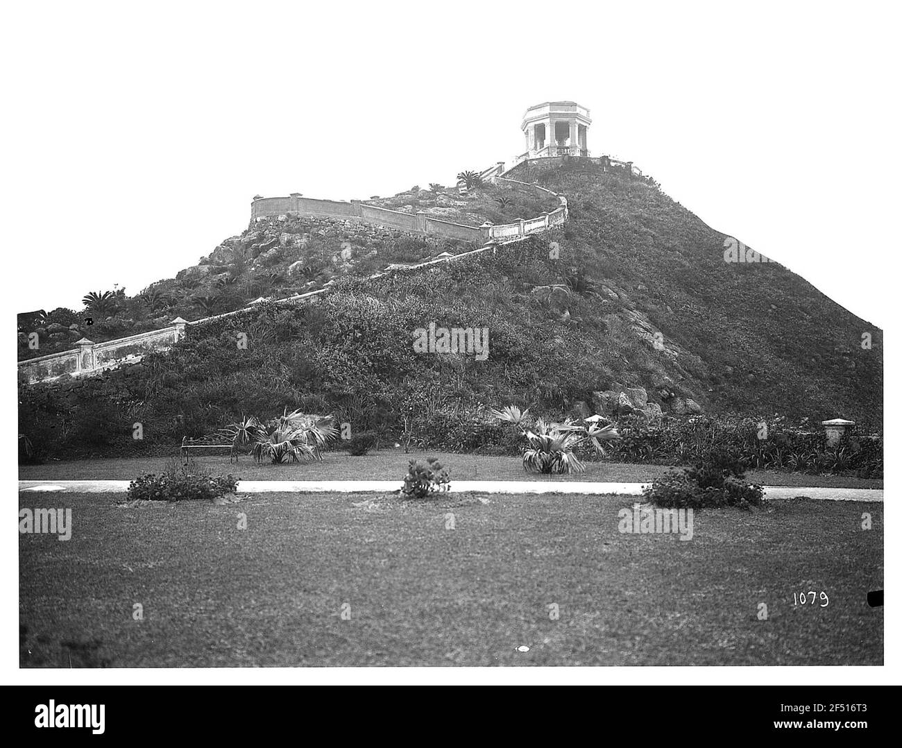 Hong Kong. Vue sur le Victoria Peak (552 m) avec Tempitetetto Banque D'Images