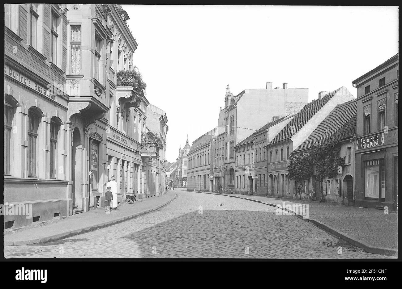 Senftenberg. Route du château Banque D'Images