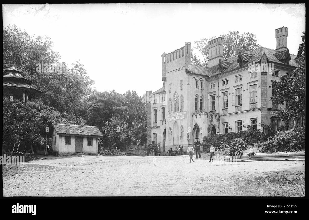 Lobositz. Elbe- Restauration Banque D'Images