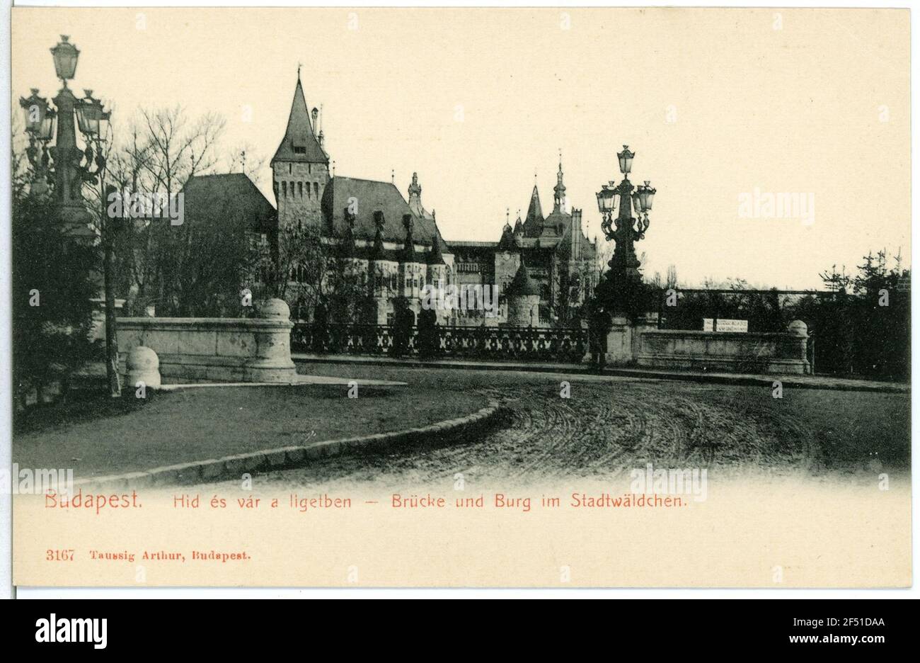Cloches de la ville, pont, château de Budapest. Pont et château dans la forêt de la ville Banque D'Images