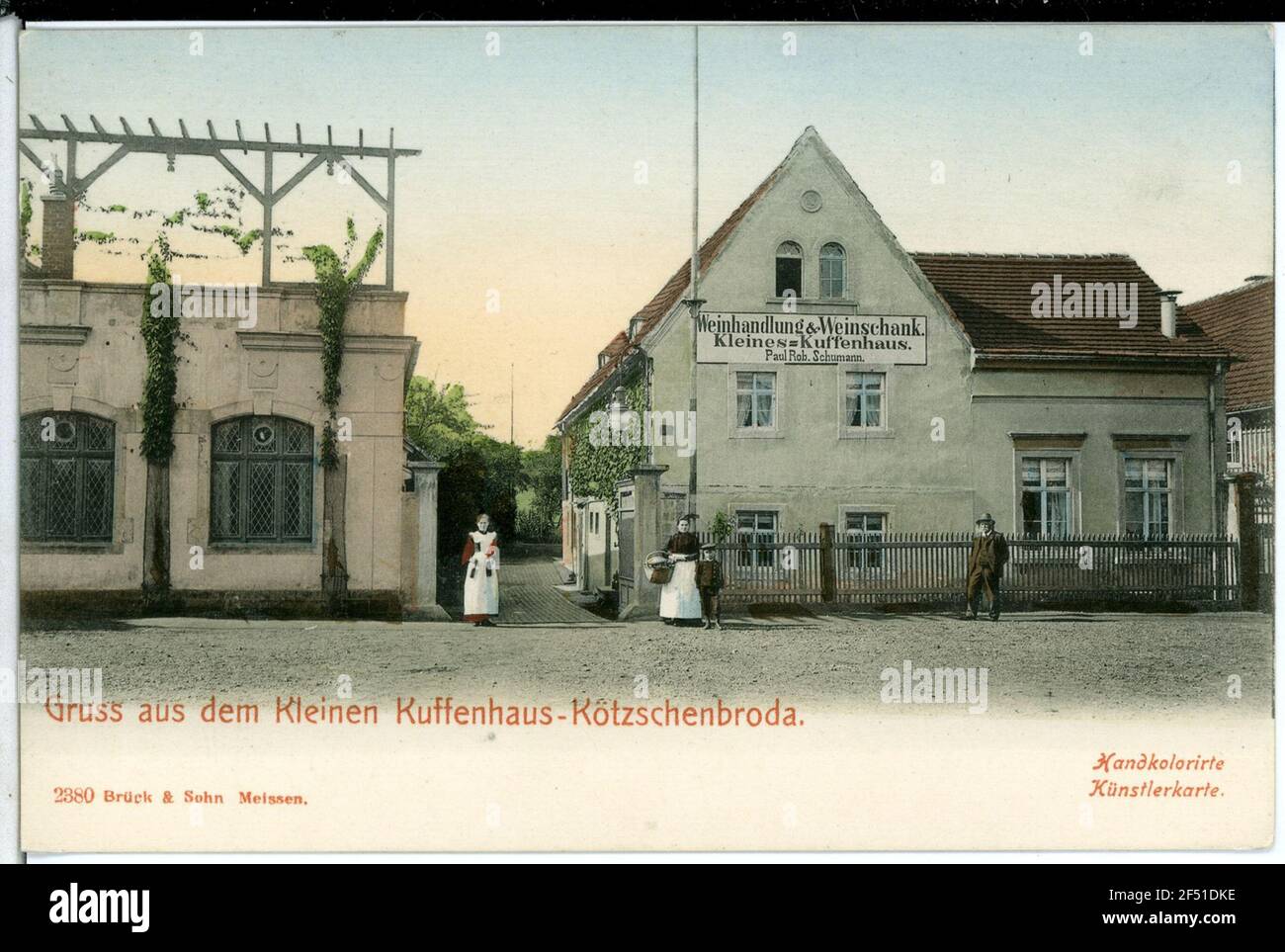 Le petit Kuffenhaus Kötzschenbroda. Petit Kuffenhaus Banque D'Images