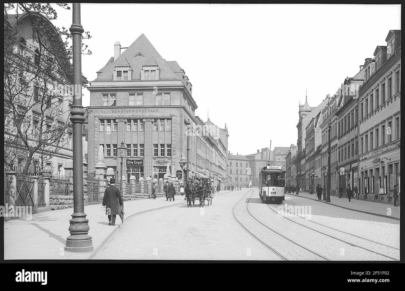 Chemnitz. Dresdner Straße - Kunstgewerbeheus Banque D'Images