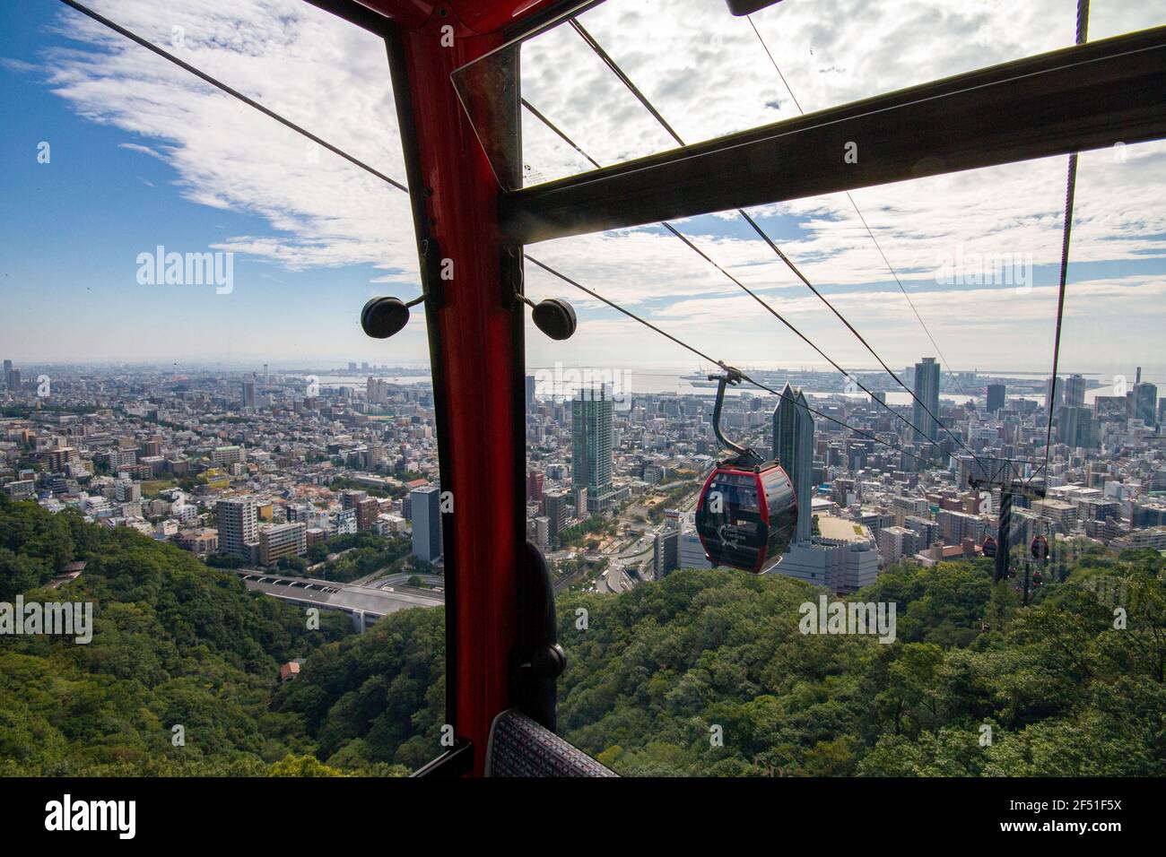 Vue imprenable sur Kobe, Japon Banque D'Images