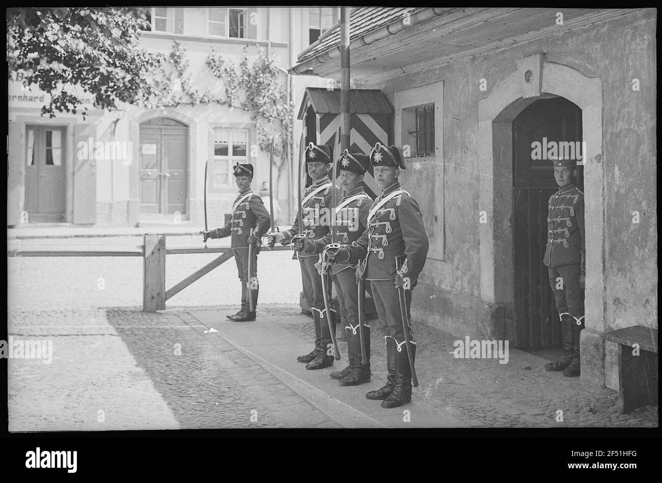 Grimma. K.S.2.Hus.-Regim. No.19 Reine Carola - Garde Banque D'Images