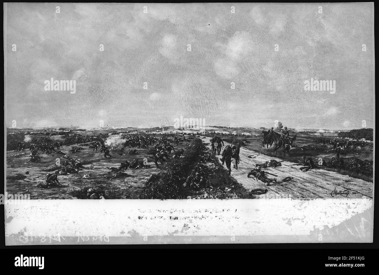 Torgau. Batteen Storm devant Rezonville France 1870 Banque D'Images