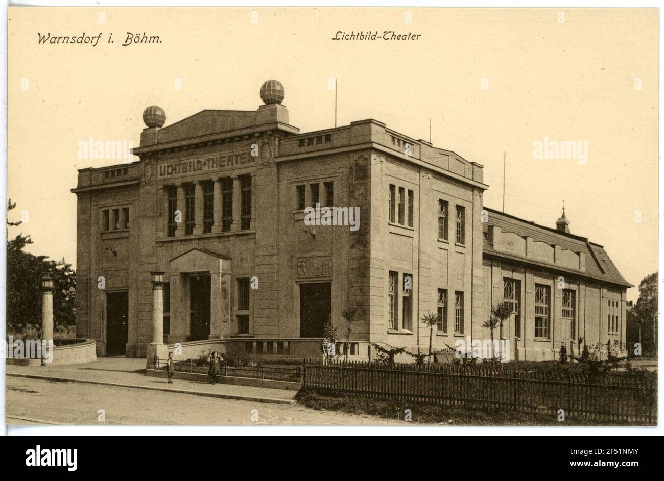 Photo - Théâtre Warnsdorf. Théâtre Lichtbild Banque D'Images