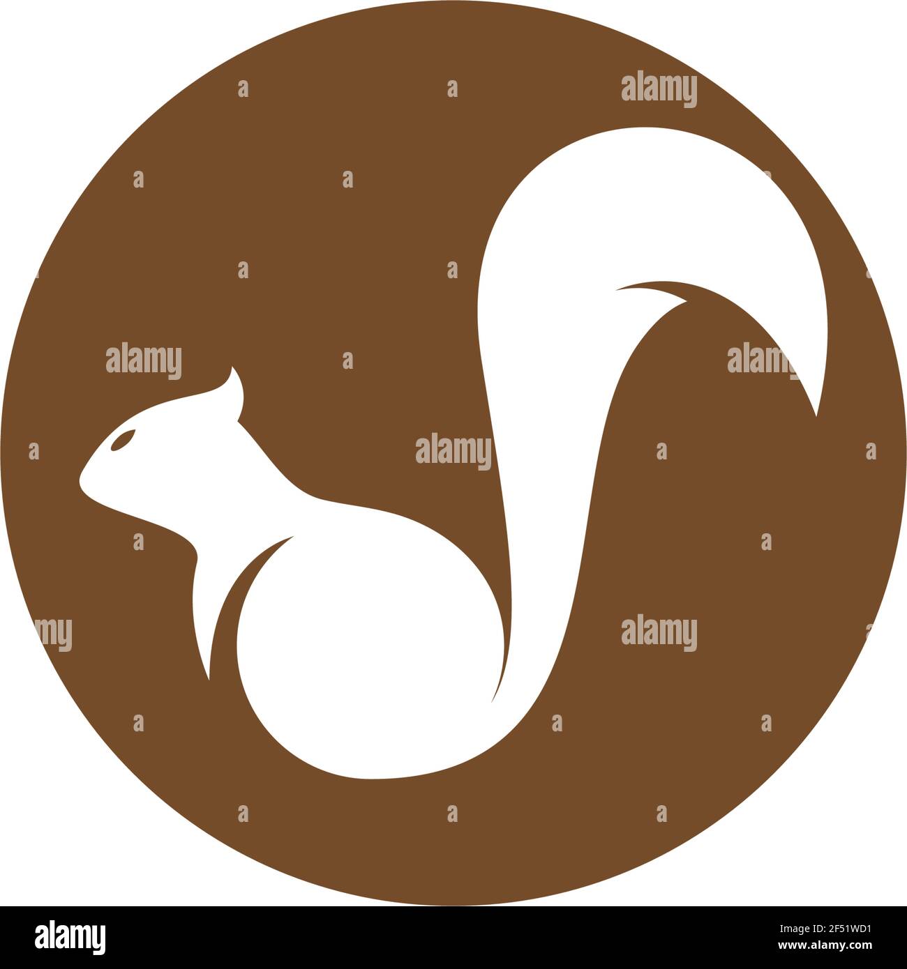 Logo écurrel modèle vector icône illustration design Illustration de Vecteur