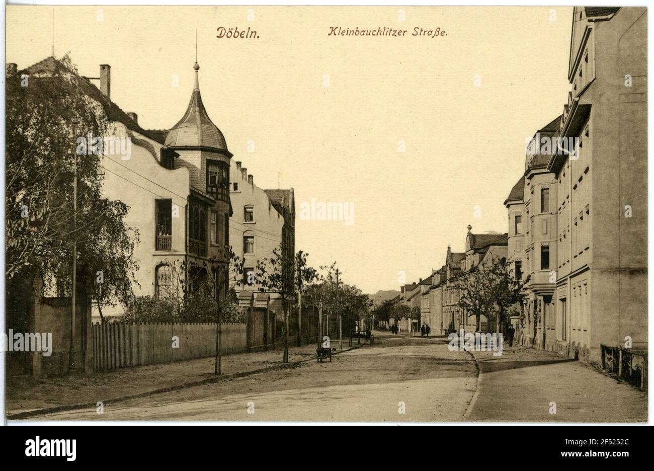 Kleinbauchlitzer Straße Dubbing. Kleinbauchlitzer Straße Banque D'Images