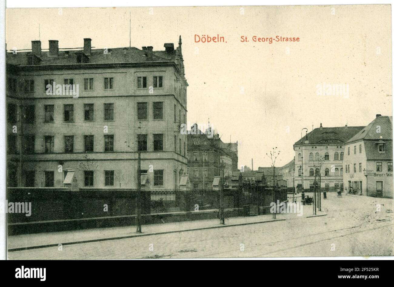 St. Georg - Straße Dubbing. Rue Georg - Straße Banque D'Images