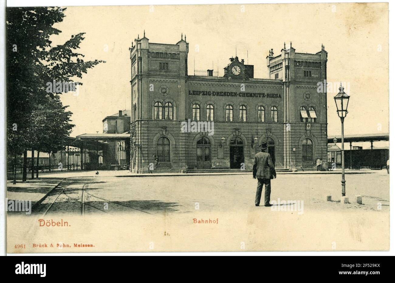 Gare Bahnhof Dubbing Banque D'Images