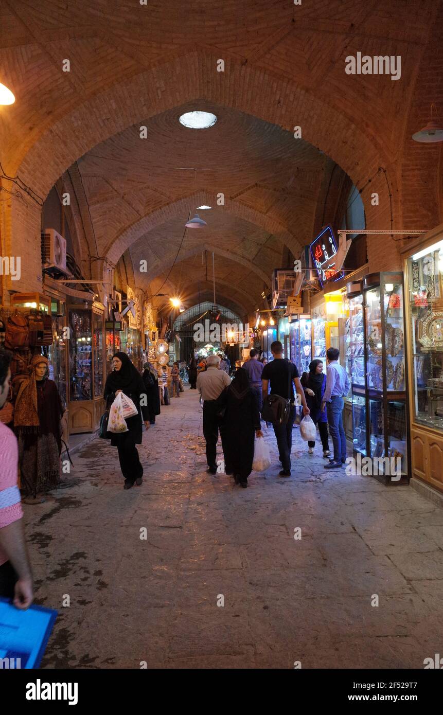 ispahan, iran - 22 mars 2017 : photos dans le musée du palais shah abbas Banque D'Images