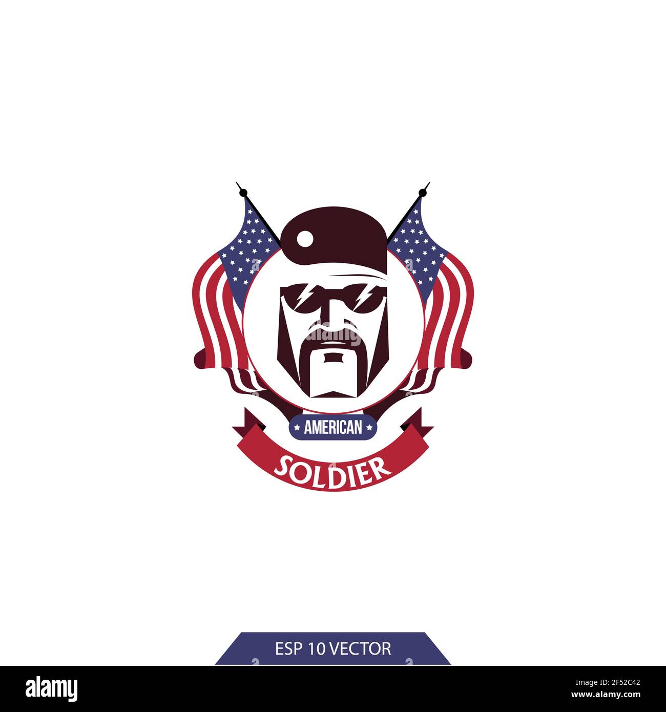 Patch Drapeau Américain Gris Rouge Patch Moral \, image size:1300x1390