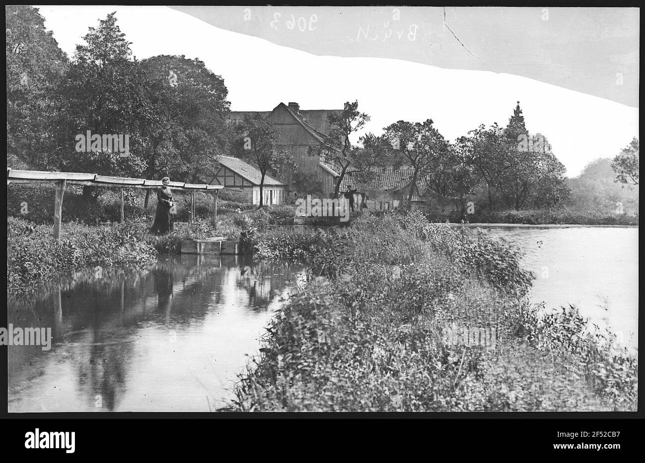 Blankenburg. Monastère de Michaelstein - élevage de truites Banque D'Images