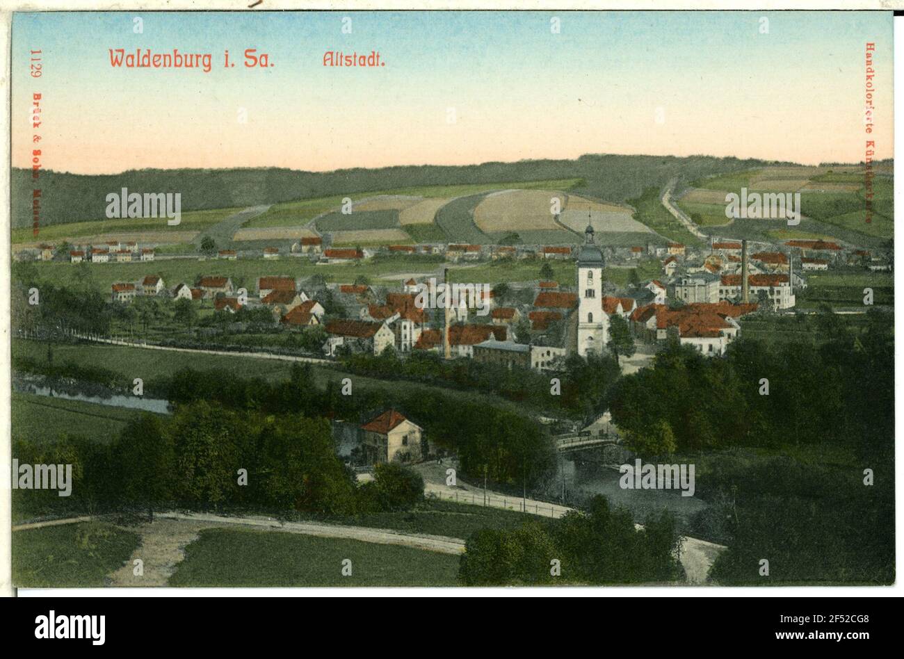 Altstadt Waldenburg. Vieille ville Banque D'Images