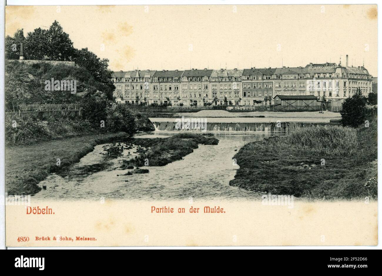 Vue sur le chemin de Döbel Dubbing. Vue sur le chemin de Döbel Banque D'Images