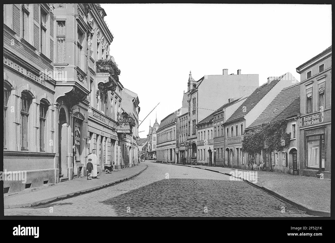 Senftenberg. Route du château Banque D'Images