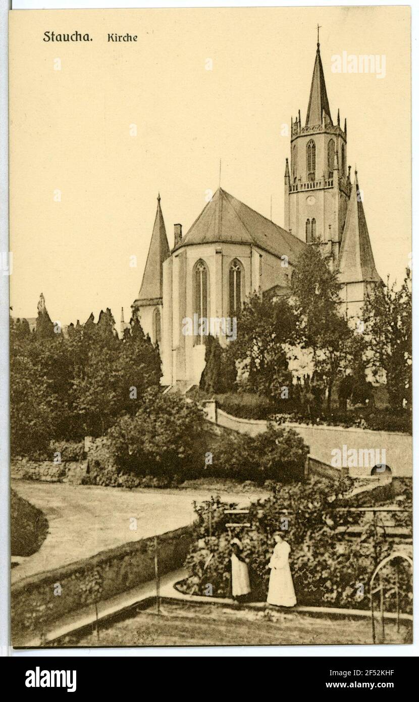 Vue sur l'église Staula. Vue sur l'église Banque D'Images