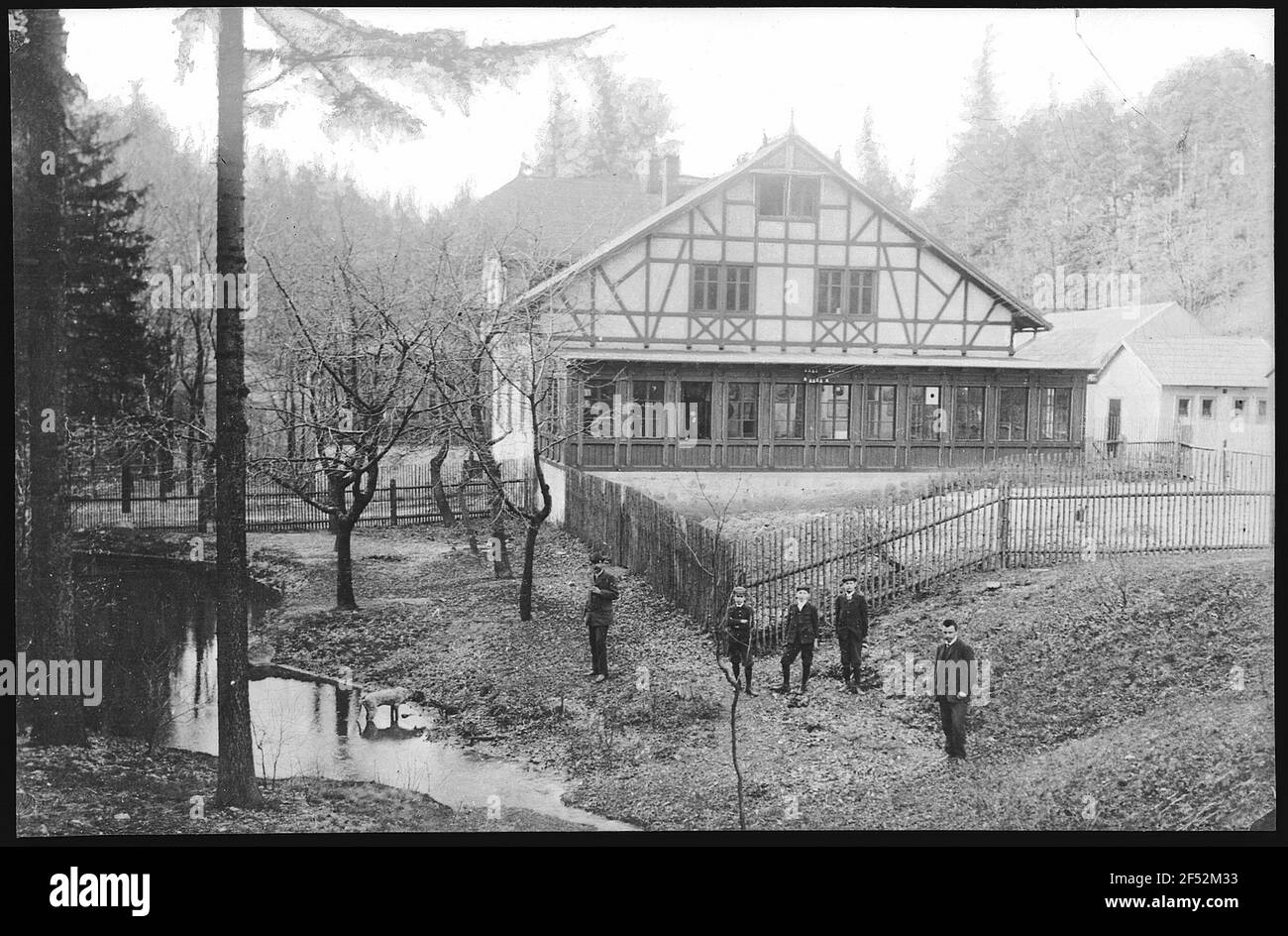 Elbogen. Restauration Schützenhaus Gaiersbach Banque D'Images