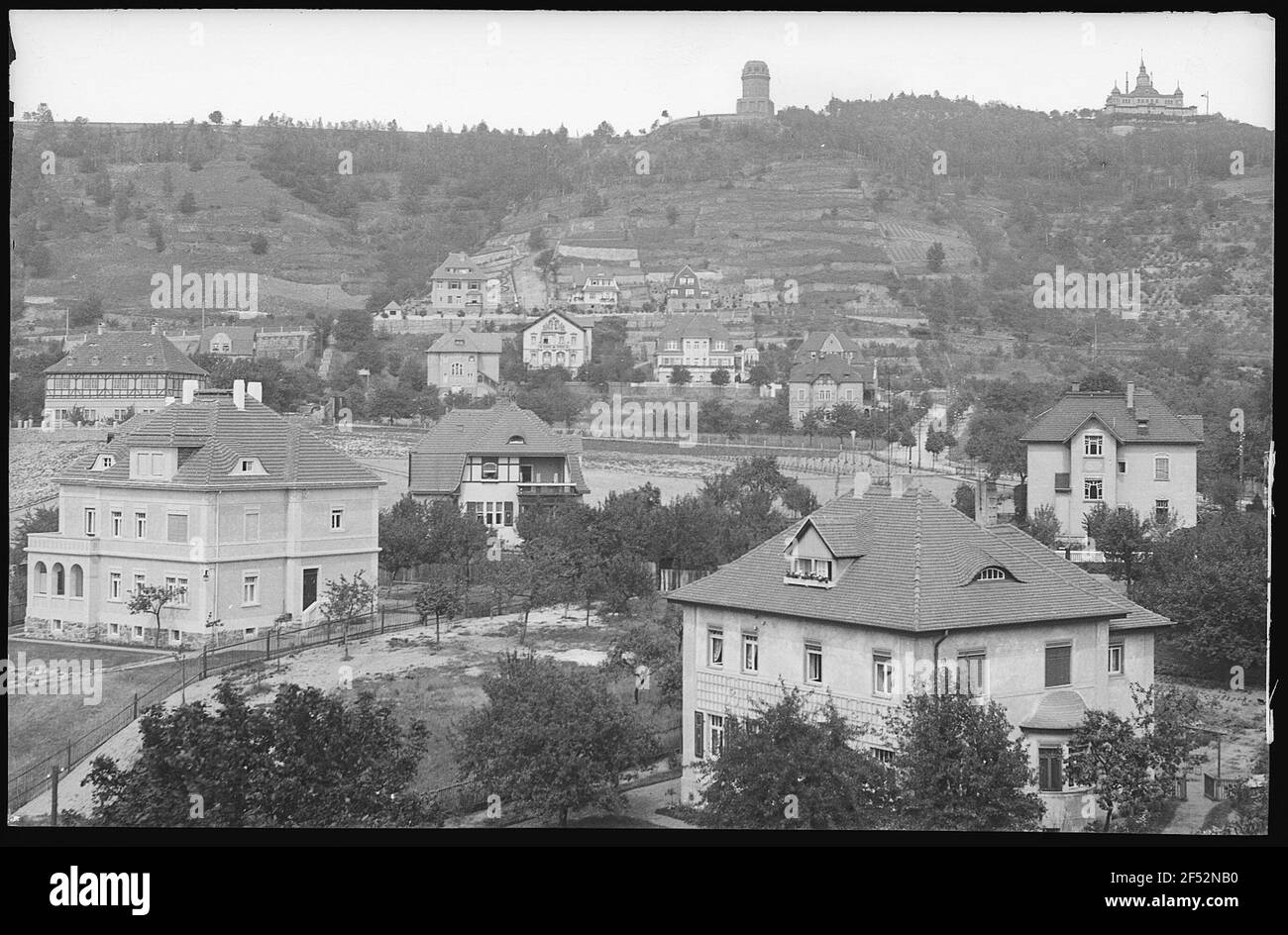 Radebeul. Hohlößnitz, Bismarckturm, Spitzhaus Banque D'Images