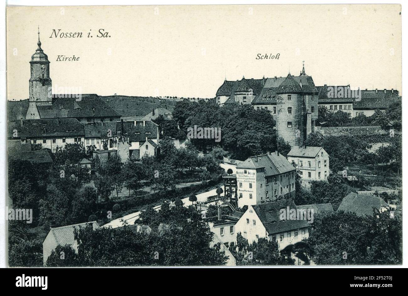 Château - église de Nossen. Château - église Banque D'Images