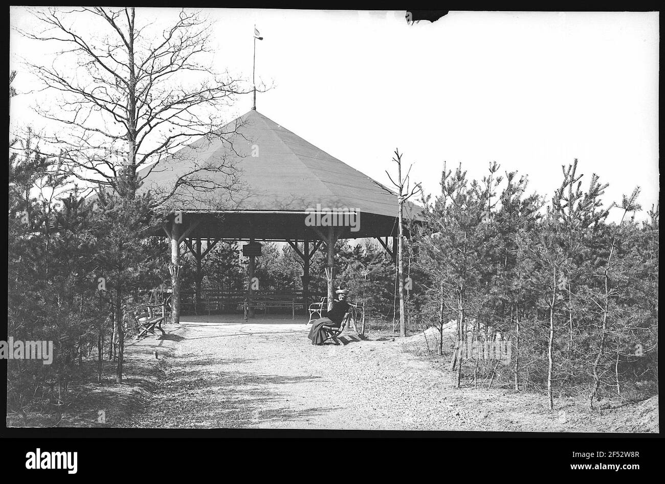 Radebeul. Lodge de protection dans le parc forestier Banque D'Images