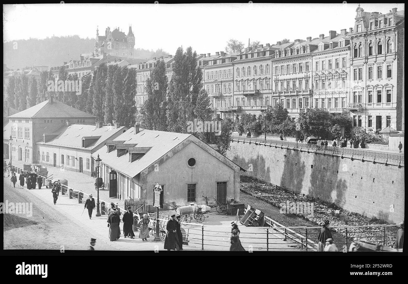 Carlsbad. Jardinage Banque D'Images