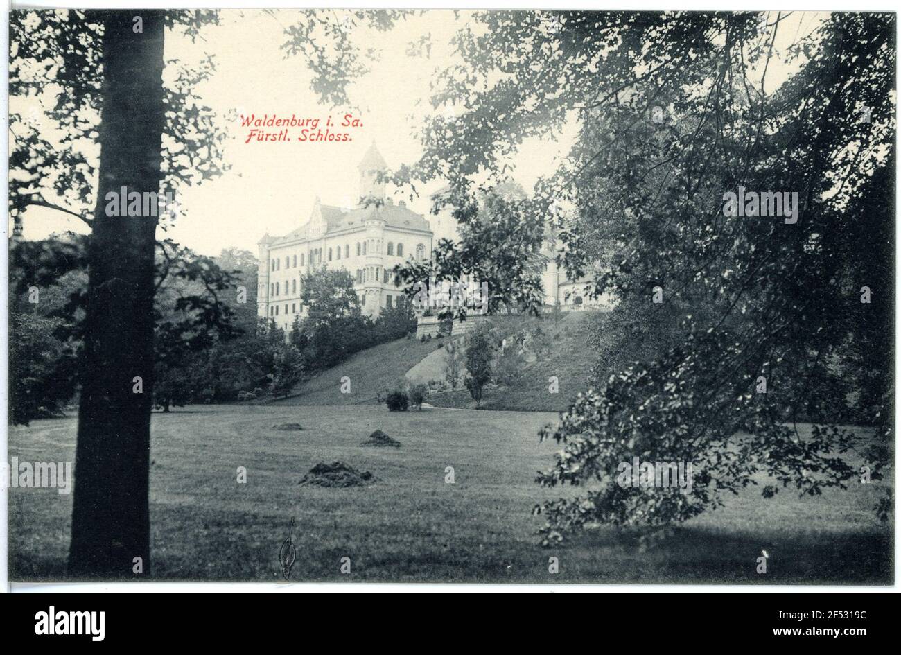 Château princier de Waldenburg. Princier Banque D'Images