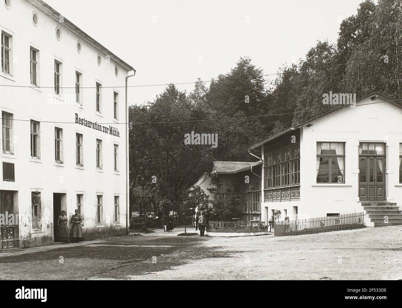 Restauration du moulin avec dépendances Banque D'Images