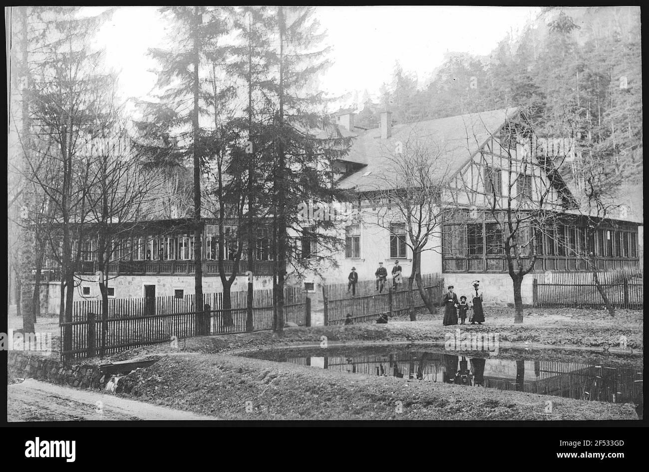 Elbogen. Restauration Schützenhaus Gaiersbach Banque D'Images