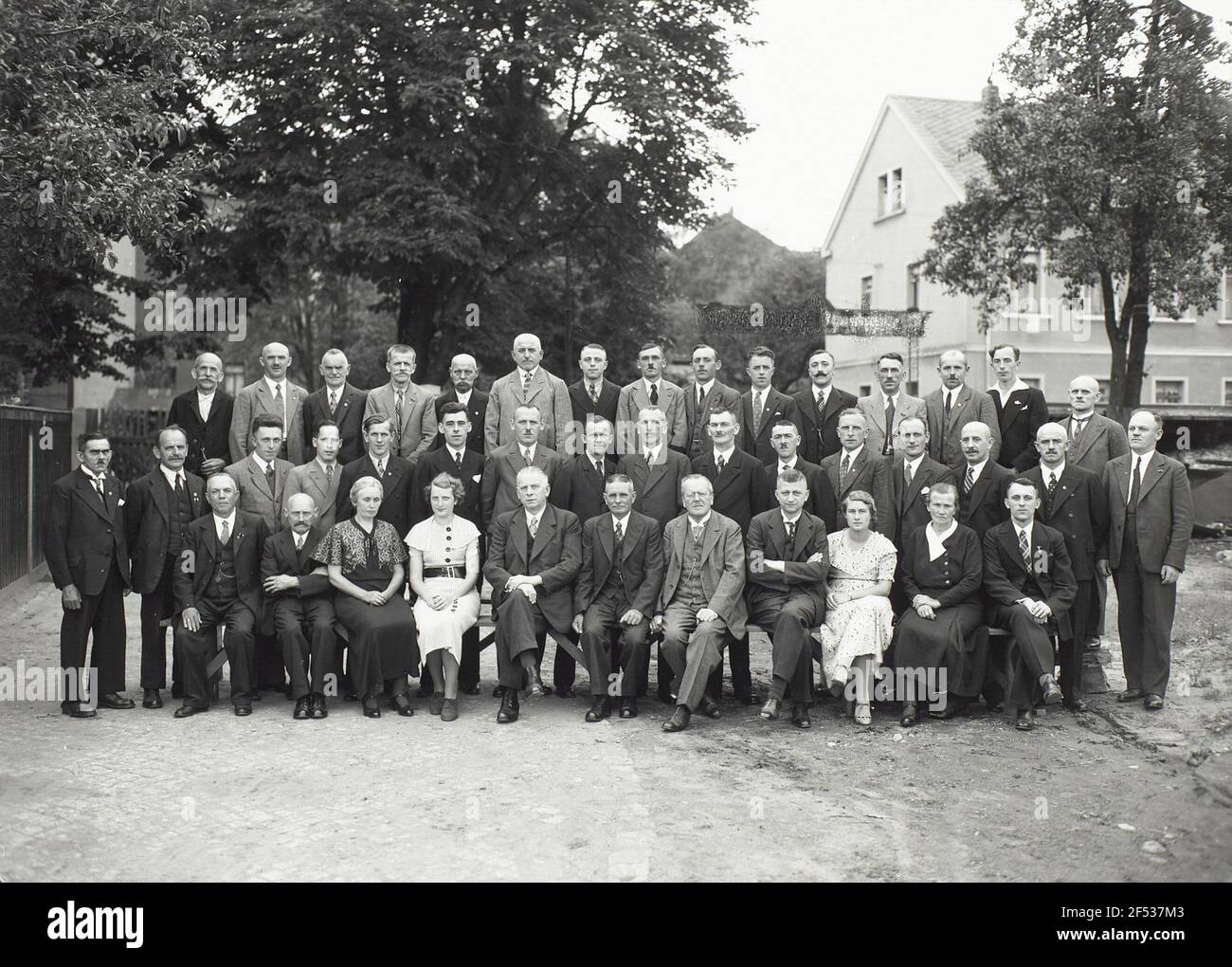 Membre de la main-d'œuvre de l'usine chimique Dr. Kraff à Roßwein Banque D'Images