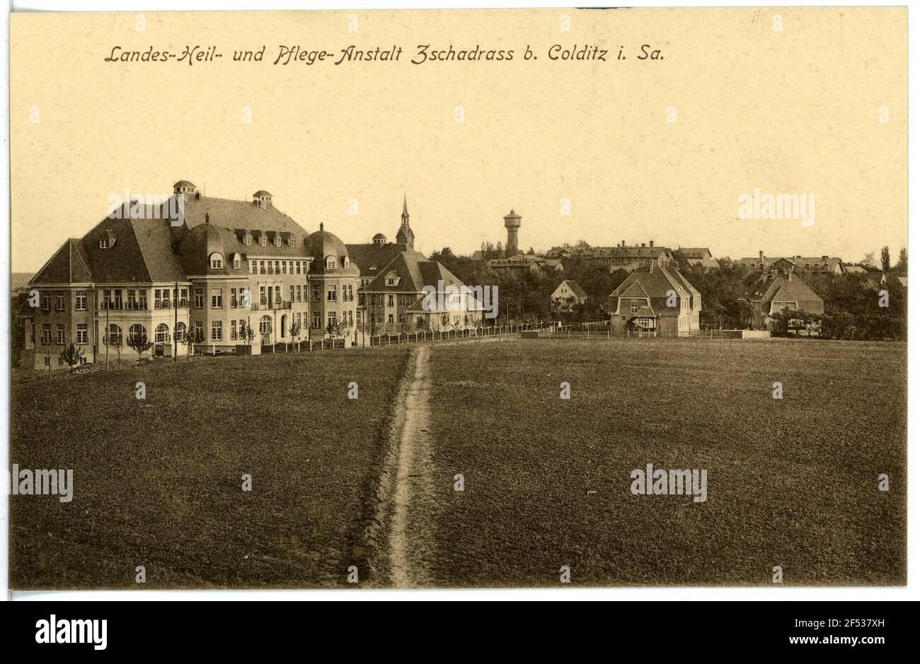 Zschadraß. Landes-Heil- et. Soins infirmiers Banque D'Images